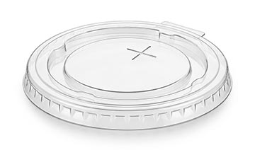 Flat Lid with Straw Slot