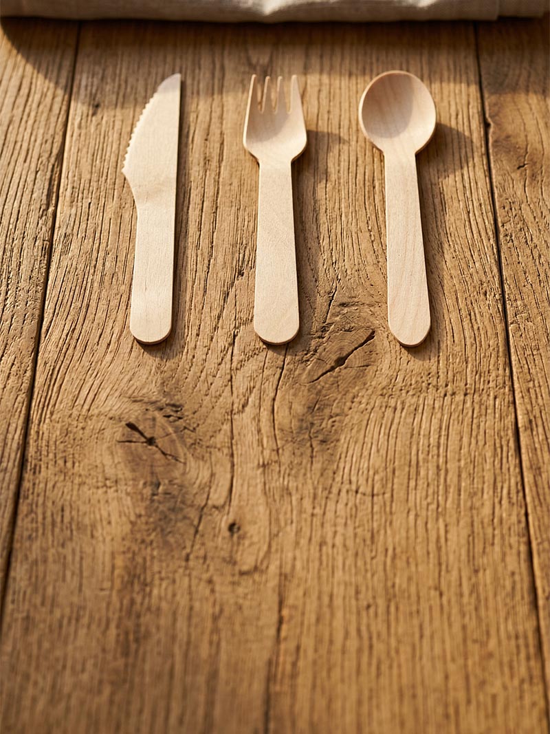 Wooden cutlery