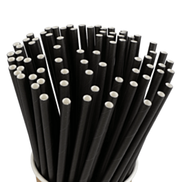 250 Blue & White Striped Paper Straws – 8" X 6mm – Eco Friendly Biodegradable