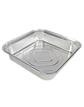 200 x Chefpac® 9x9" Deep Aluminium Foil Food Containers Recyclable