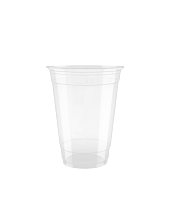 100 x Chefpac® 16oz Clear Smoothie and Milkshake 100% Recyclable Plastic Cups
