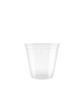 100 x Chefpac® 9oz Clear Smoothie and Milkshake 100% Recyclable Plastic Cups