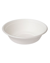 Bagasse Bowl Buddha Round (910ml/32oz) White
