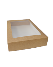 20 x Chefpac® Large Cardboard Food Platter Boxes and Insert Combo Pack