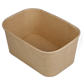 300 x Chefpac® 1000ml Kraft Recyclable Microwavable Food Container Base