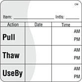  Freezer Labels Pull Thaw Use By