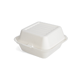 500 x Envirobee® 6" Bagasse Burger Boxes Takeaway Container Compostable Packaging