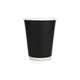 500 x Chefpac® 12oz Black Double Walled Paper Cups Recyclable