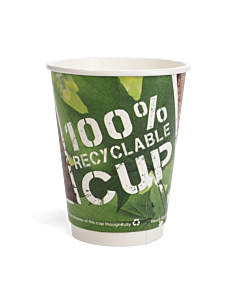 500 x 12oz 100% Recyclable Paper Cup Double Walled