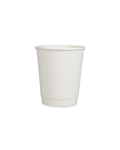 500 x Chefpac® 8oz White Double Walled Paper Cups Recyclable