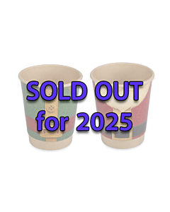 500 x Santa & Elf 16oz Disposable Paper Christmas Cups Recyclable