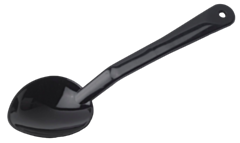 1 x Black Solid Spoon