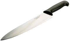 1 x Black Cooks Knife 10"