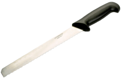 1 x Black Bread Knife 8"
