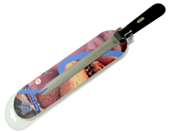 1 x Colour Coded Black 8" Roast Meat/Bread Knife