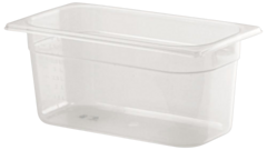 1 x One Third Polypropylene Gastronorm Container 100mm