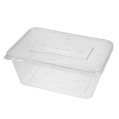 250 x Chefpac® 1000cc Microwaveable Plastic Container with Lids - Recyclable