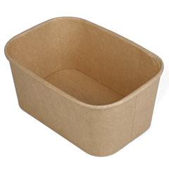 300 x Chefpac® 1000ml Kraft Recyclable Microwavable Food Container Base