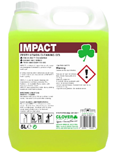 2 x 5ltr Clover Impact-Zesty Lemon Cleaning Gel
