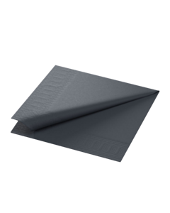 125 x Black Tissue Paper Napkin 33cm 2ply