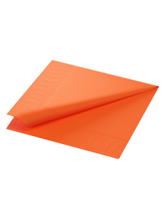 125 x Orange Tissue Paper Napkin 33cm 2ply