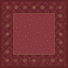 100 x Rhombus Bordeaux Bio Dunicel Christmas Table Cover 84x84cm