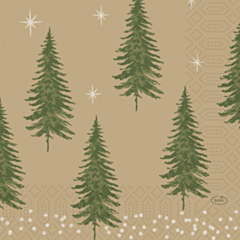 1000 x Humble Trees Christmas Napkin 3ply 33x33cm