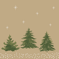 360 x Humble Trees Bio Dunisoft Christmas Napkin 40x40cm