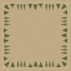 100 x Humble Trees Bio Dunicel Christmas Table Cover 84x84cm