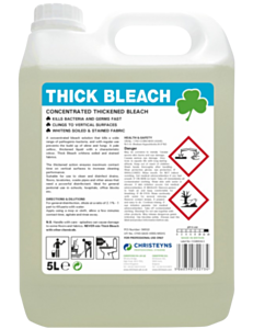 2 x Clover Thick Bleach Concentrated 5ltr