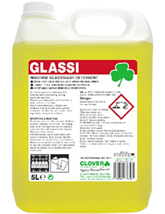 2 x 5ltr Clover Glassi Machine Glasswash Detergent 