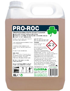 2 x 5ltr Clover Pro-Roc Rapid Oven Cleaner
