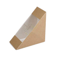 500 x 60mm Standard Fill Day Fresh Sandwich Wedge Kraft