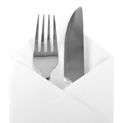 500 x White Pop In Cutlery Pocket Paper Napkin Premium 40x48cm