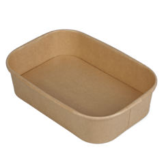 300 x Chefpac® 500cc Kraft Recyclable Microwavable Food Container Base