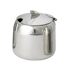 1 x 10oz Shark-Fin Handle Stainless Steel Sugar Bowl 