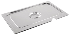1 x Full Size Perforated Stainless Steel Gastronorm Container Notched Lid