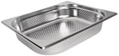 1 x Half Size Perforated Stainless Steel Gastronorm Container 65mm