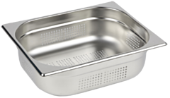 1 x Half Size Perforated Stainless Steel Gastronorm Container 100mm