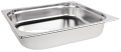 1 x Two Third Size Stainless Steel Gastronorm Container 65mm