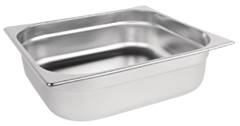 1 x Two Third Size Stainless Steel Gastronorm Container 100mm