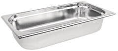 1 x One Third Size Stainless Steel Gastronorm Container 65mm