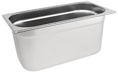 1 x One Third Size Stainless Steel Gastronorm Container 200mm
