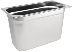 1 x One Third Size Stainless Steel Gastronorm Container 100mm
