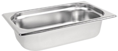 1 x One Fourth Size Stainless Steel Gastronorm Container 65mm
