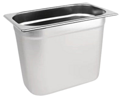 1 x One Fourth Size Stainless Steel Gastronorm Container 200mm