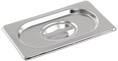 1 x One Ninth Size Deep Stainless Steel Gastronorm Container Lid