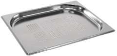 1 x Half Size Perforated Stainless Steel Gastronorm Container 20mm