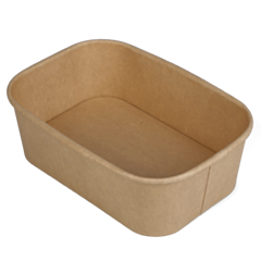 300 x Chefpac® 750ml Kraft Recyclable Microwavable Food Container Base