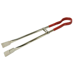 1 x Grill Tong Stainless Steel Red Handle 21"